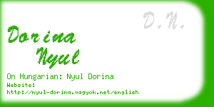 dorina nyul business card